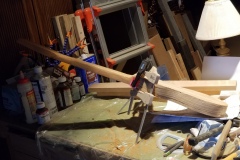 Glunig the neck to the 'body harp' and top.