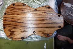 Coating the body with Tru-Oil (Gunstock Oil).
